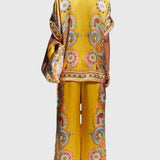 מכנסי סאטן גדולים בגזרה קשיו