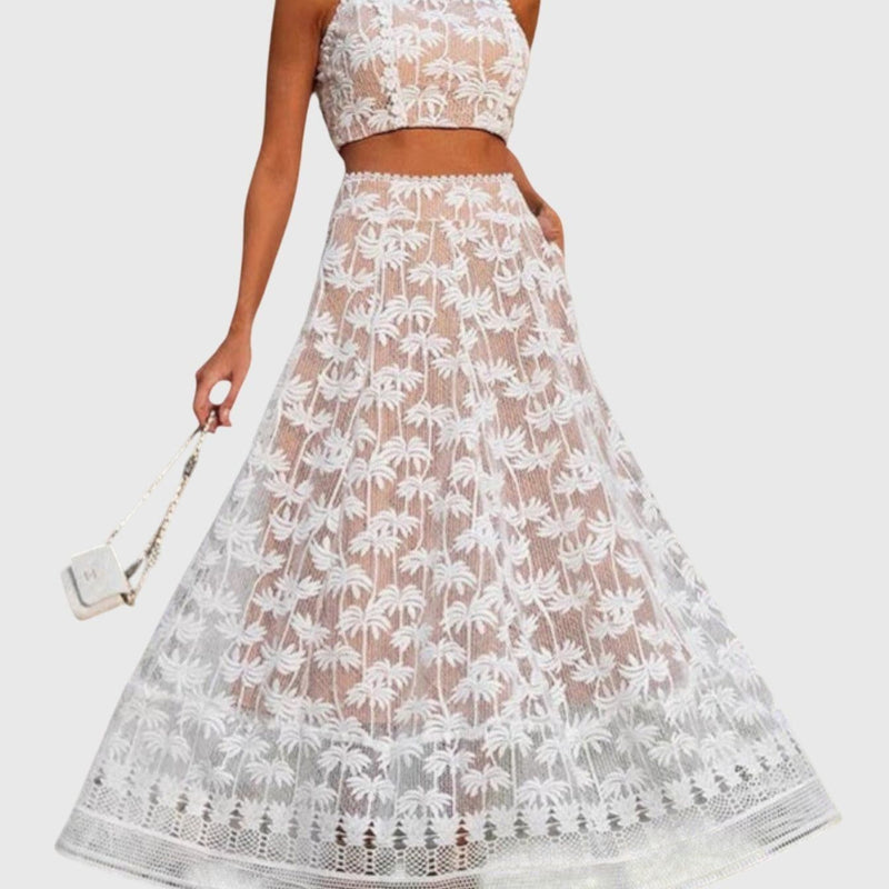 חצאית תחרה של אביב פאלם