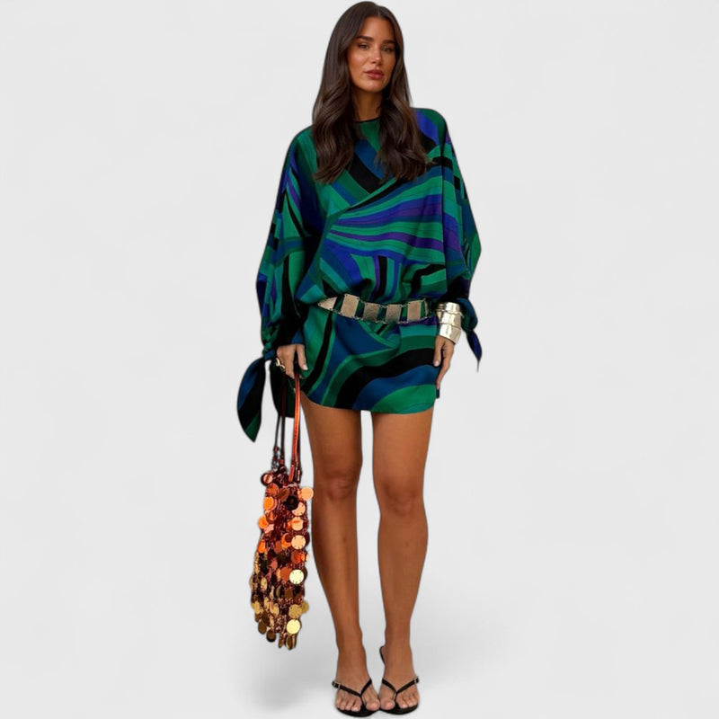 שמלת מיני אבסטרקטית של ליאל