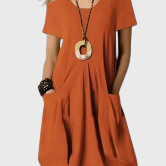 שמלת מיה אלגנטית בז'