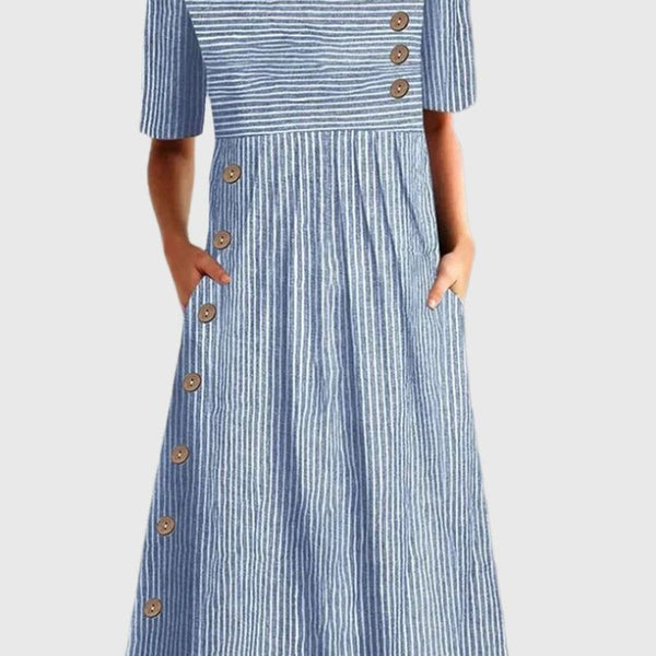 שמלת מידי מפוספסת של יארה