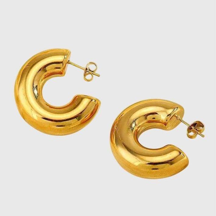 עגילי בוניטה מעוגלים