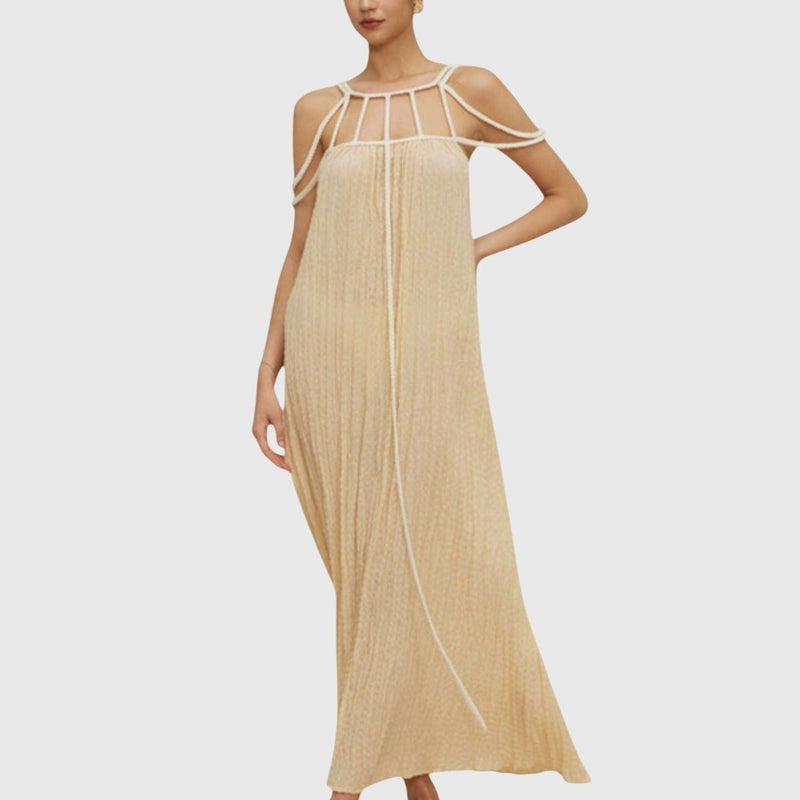 מקסי פשתן עטופה