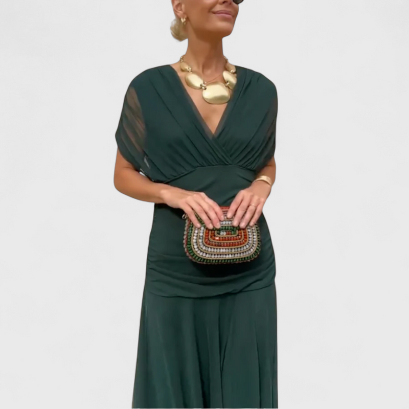 שמלת מקסי פרחונית של נגה