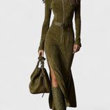 שמלת מקסי וינטג' עם חגורה של ליאור