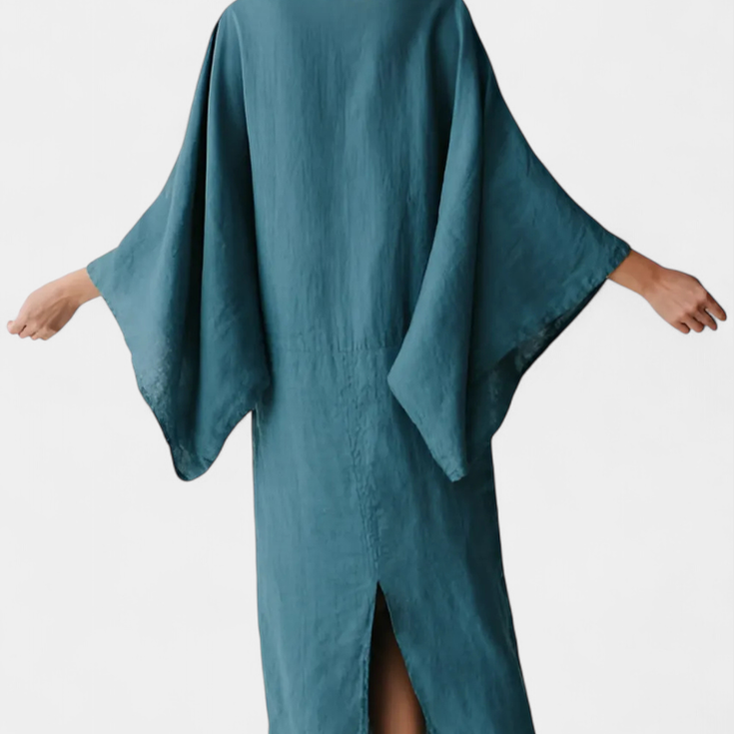 שמלת קימונו עם חגורה